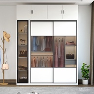 Sliding Door Wardrobe Nordic Style1.6Rice1.8Wardrobe Bedroom Storage Cabinet Home Bedroom Large Ward