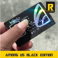 [READY] Hologram ATM Sticker Among US Black Edition