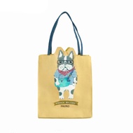 Kusuguru Japan 手提包 不規則剪裁Animal Mode系列 雜誌包-黃色