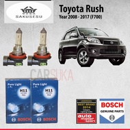 Bosch Headlamp HeadLight H11 Light Bulbs for Toyota Rush (F700) 100%GenuineBosch