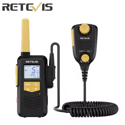 Retevis EZTalk 2S Walkie Talkies GMRS Portable Mic Radio IP67 Waterproof Powerful Type-C NOAA Two Wa