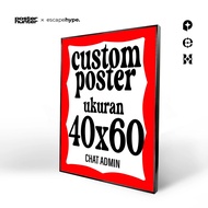 Custom Frameblock Poster 40x60 CM | Frame Block 40 x 60 Aesthetic Wall Decoration | Hunter x Escapeh