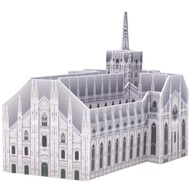 ❦Italy Milan Cathedral Church Folding Mini 3D Paper Model House Papercraft DIY Art Origami BuilN<>o
