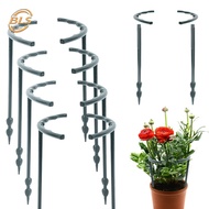 1Pc T Shape Plant Vine Growth Support Cage Pile/ Half Round Flower Plastic Holder/ Garden Orchard Fr