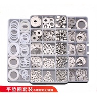 DIY Combination Washer Set Boxed Screw Cap Stainless Steel Flat Washer Insulation Red Steel Paper Ny