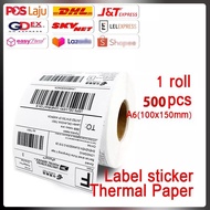 Waybill Sticker Thermal Paper A6 100mm x 150mm 500pcsLabel paper Sticker