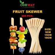 9cm 15cm 20cm Teppo Gushi Bamboo Skewer [ 200pcs± ] Flag / Gun Shape Japanese Bamboo Oden Skewer Sti