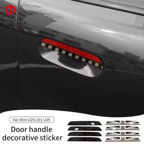 Car Door Handle Sticker For MINI Countryman U25 Cooper J01 J05 Car Anti Scratches Decorative Sticker