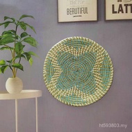Ornaments Wall Decoration Decoration Wholesale Art Art Seaweed Handmade Straw Basket Living Room Wal