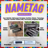 Name Tag PIN @ MAGNET Untuk Cikgu sekolah, Nama Tag Kakitangan Kerajaan dan Penjawat Awam, Pengawas 