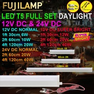 {READY STOCK} DC12V LED T5 2FT/4FT Tube Light 10W 20W 6500k Daylight Camping Guna Bateri 12V Lampu B