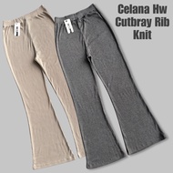 Highwaist Curly Cutbray | Flare Pants | Highwaist Flare Pants