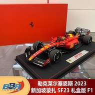 Deluxe Edition 1: 18 BBR Leclair Serens 2023 Belgium Monza SF23 Gift Box Version F1 Car Model