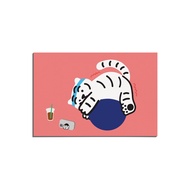 韓國 MUZIK TIGER 明信片/ 在家運動的躺肥虎