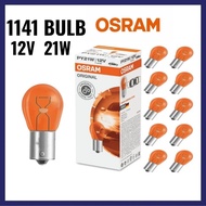 1141 ORANGE AMBER YELLOW P21W 1156 HALOGEN BULB CAR SIGNAL SIGNAL LIGHT MENTOL LAMPU KERETA OSRAM OR
