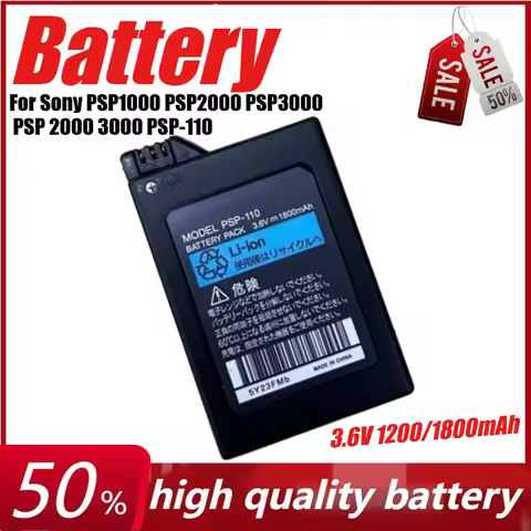 3.6V 1200/1800mAh Battery for Sony PSP1000 PSP2000 PSP3000 PSP 2000 3000 PSP-110 PSP-S110 PlayStatio