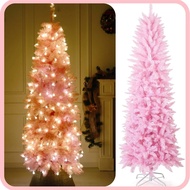 Pink Slim Christmas Tree 6FT 5FT 4FT Christmas Tree Slim 4FT/5FT/6FT Slim Xmas Tree