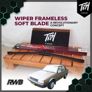 Corolla Sedan gen 5 E80 1987 RWB Soft Frameless Wiper 2 PCS