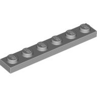 LEGO 3666 Light Gray Particle Thin Plate 1x6 4211438