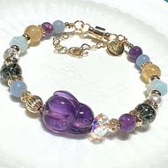 carina accessories 鈦金貔貅 水晶手鍊 生命靈數 客製化 紫水晶