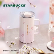 星巴克（Starbucks）漫步春日系列花瓣款不锈钢桌面杯580ml咖啡杯子保温杯女士礼物