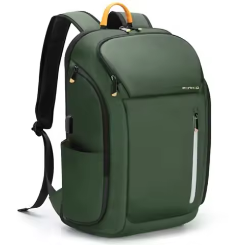Laptop Backpack for Men Business Travel Anti-Theft Backpack with USB Charging Port Water Resistant C