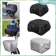 [lzdhuiz3] Bike Basket Cover Elastic Cord Protective Cover for Adult Bikes Tricycles