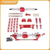 Toyisland RC ชุดประกอบด้านหน้าและด้านหลังโลหะสำหรับ MN82 1/12ยานพาหนะขับเคลื่อนวิทยุชิ้นส่วนอะไหล่ก้