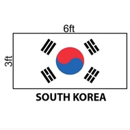 South Korea Flag 3x6ft, Bendera South korea 3x6ft,Polyester