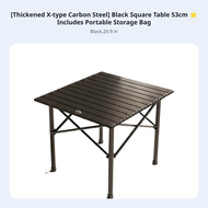 Folding Camping Table Portable Outdoor Dining Table Foldable Table Set Carbon Steel Lightweight for 