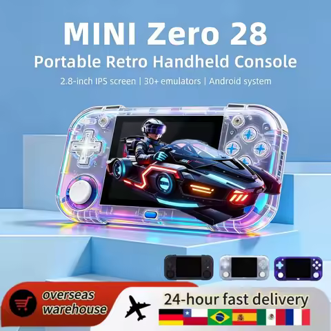 Mini Zero 28 Handheld Game Console 2.8'' IPS Screen Android System Portable Game Consoles 2.4G WIFI 