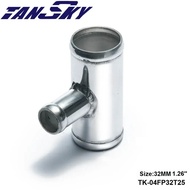 1.26" to 1.26" Aluminum Pipe 32mm To 32mm T Shape Tube Pipe for 25mm OD BOV For Jeep Wrangler TJ 97-