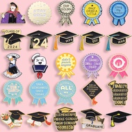 25 Types of Bachelor’s Degree Cap Series Lapel Pins As Gifts for Classmates