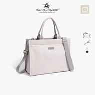 David Jones 2024 Spring Summer  New Collection Canvas Imitation PU Top Handle Tote bag for women Sho