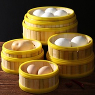 Dimsum Steamer/[Sale]/Bamboo Steamer/Drain With Plastic ring/Steamer With Plastic ring 14.5cm/16.5cm/18cm/20cm/22cm/26cm