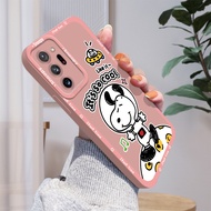 Casing For Samsung Galaxy Note 20 Ultra Note 10 Plus 9 8 Note10 Lite Cartoon Astronaut Snoopy Phone Case Square Silicone Soft Cover Casing