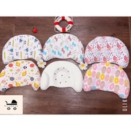 Baby latex pillow with lovely motifs against flat head, head distortion for boys and girls