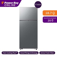SAMSUNG ตู้เย็น 2 ประตู 18.7 คิว Inverter (สีเงิน) รุ่น RT53DG7A14S9ST