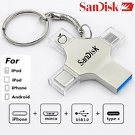 Shandi 4in 1 OTG Hanging Drive 64GB Type-C USB Memory Stick 128GB 256GB 512G 1TB 2TB Memory Stick