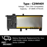 (ส่งฟรี ประกัน 1 ปี) แบตเตอรี่ โน๊ตบุ๊ค Compatible with Asus X455 K455L X454L X454LA Series C21N1401