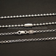 American Genuine Daigou Chrome Hearts Chrome Hearts 2mm Roll Chain Necklace with Chain