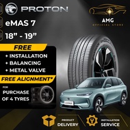PROTON eMAS 7 Tayar Kereta EV SUV Tire (FREE INSTALLATION/DELIVERY) 18 19 Car Tyre Continental Hanko