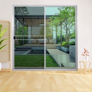 Global House WELLINGTAN (LIKE) ประตูอะลูมิเนียม บานเลื่อน SS W-AL/008 WH 200x205ซม. สีขาว พร้อมมุ้ง 