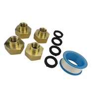 【VARSTR】Garden Hose Threaded Connector Adapter 1/4" NPT to 3/4" GHT Female Brass