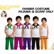 Kulturang Pinoy Kids Farmer Outfit - Magsasaka Pants & Scarf Only for Linggo ng Wika
