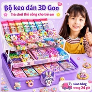 Guka Set for Children DIY Gel Ice Cream Handmade Sticker Set Gift Box Girls Toys with Pink Box DIY G
