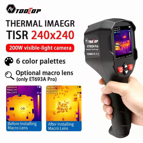 TOOLTOP ET693A ET693APRO Thermal Imager TISR 240x240 Video Image Storage 200W Visible Light Fusion -