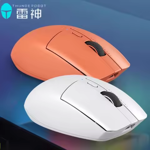 Thunderobot ML4 Wireless Mouse 2mode 2.4G Buletooth Lightweight Silent Long Life PC Gaming E-Sports 