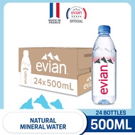 evian Natural Mineral Water (24 x 500ml Case)