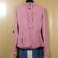อัพเกรดรุ่นที่สาม Naked Feel No Mesh Hooded Jacket Quick Dry Slimming ฟิตเนสโยคะ Hoodie Sporty เสื้อ